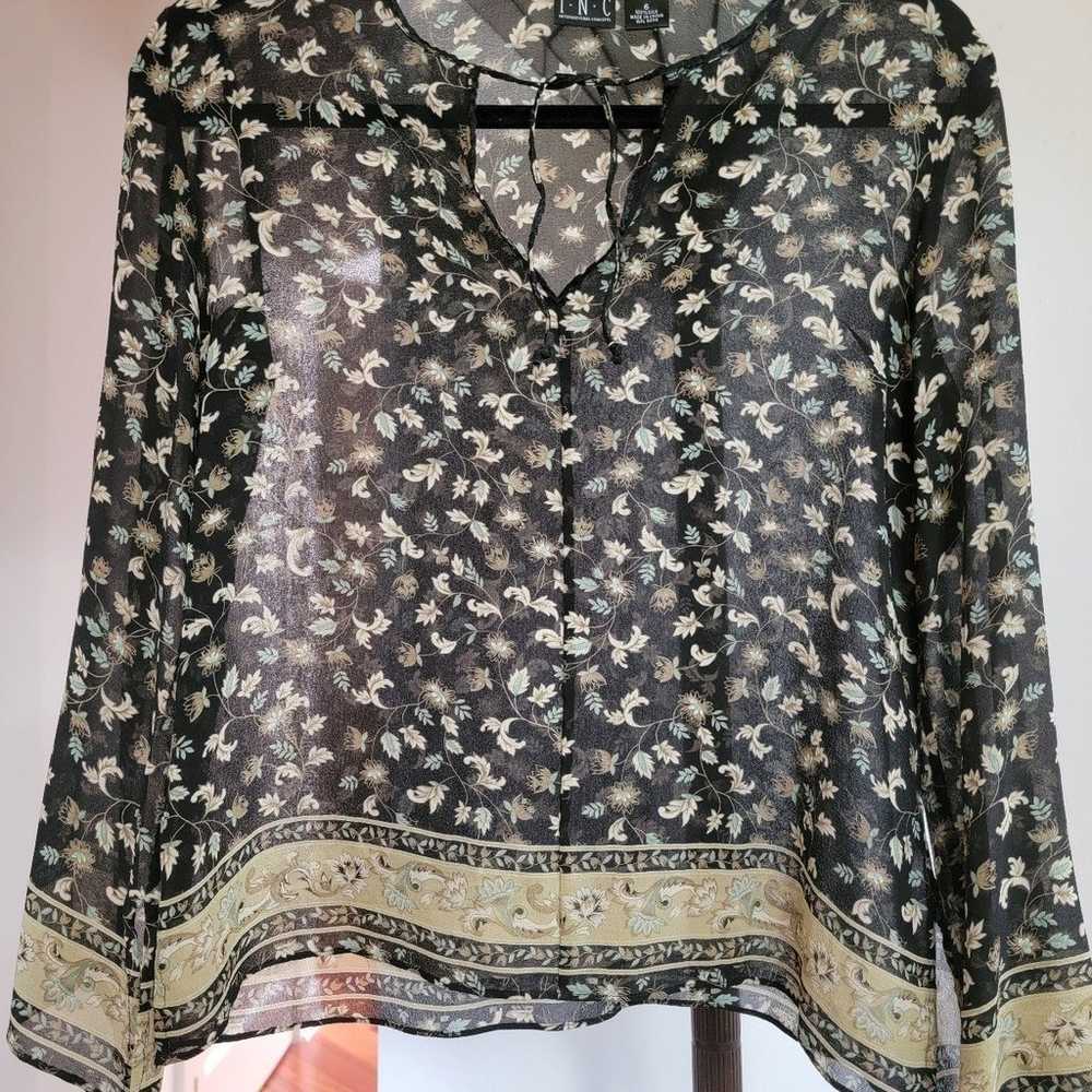 INC Silk Blouse - image 3