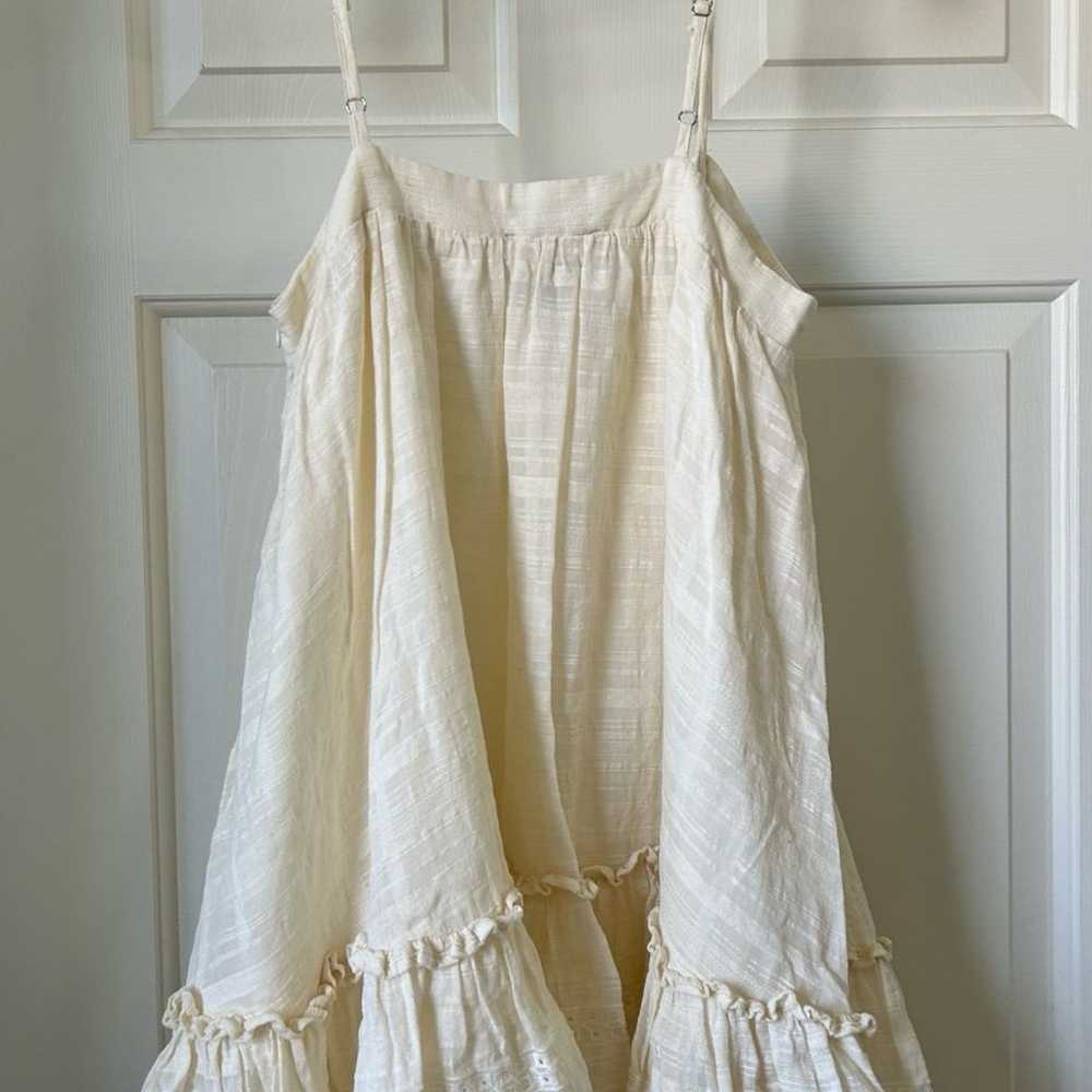 Beautiful dressbarn cream/white midi dress - image 4