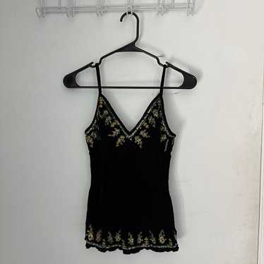 vintage sequin detailed tank top