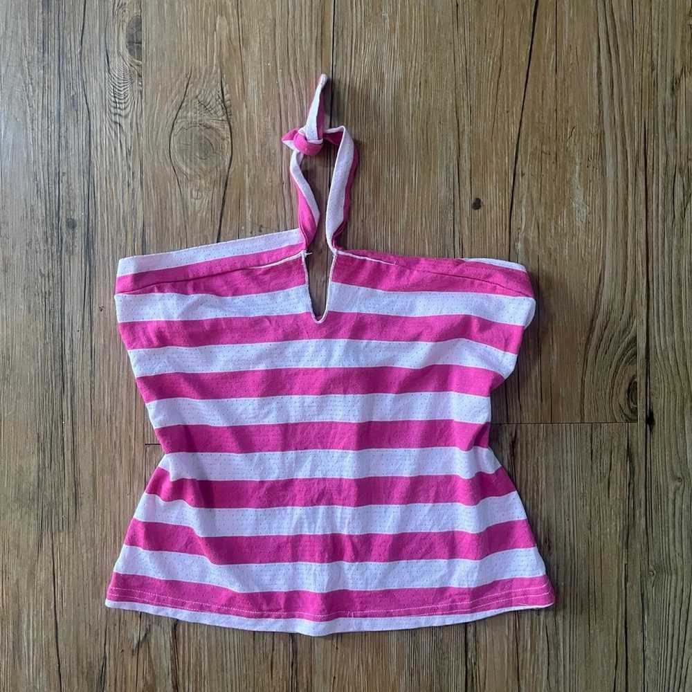 Vintage Pink Halter Y2K Mcbling - image 1