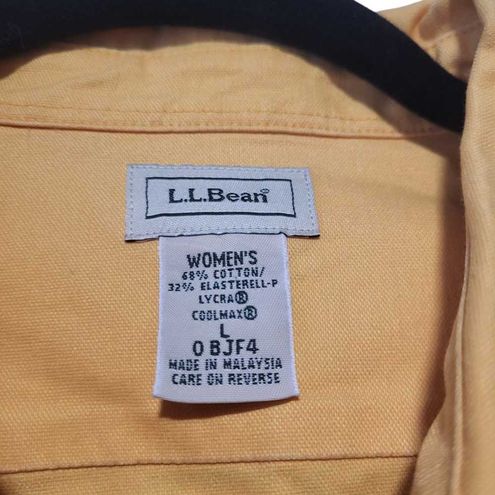 Vintage L.L.Bean Women's Chamois Shirt Yellow Tan… - image 10