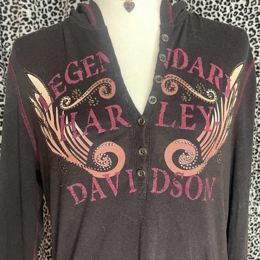 LEGENDARY HARLEY DAVIDSON LONG SLEEVE SHIRT/HOODIE - image 2