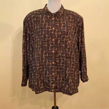 Womens vintage Elisabeth Liz Claiborne shirt/jack… - image 1