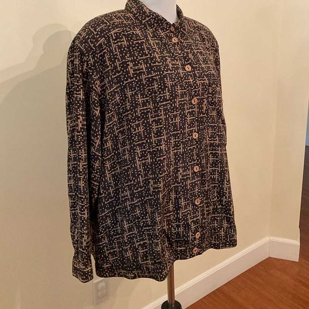 Womens vintage Elisabeth Liz Claiborne shirt/jack… - image 5