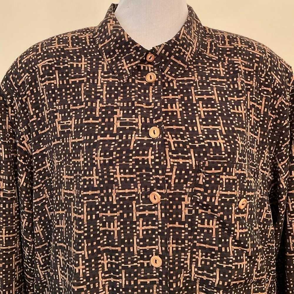 Womens vintage Elisabeth Liz Claiborne shirt/jack… - image 6