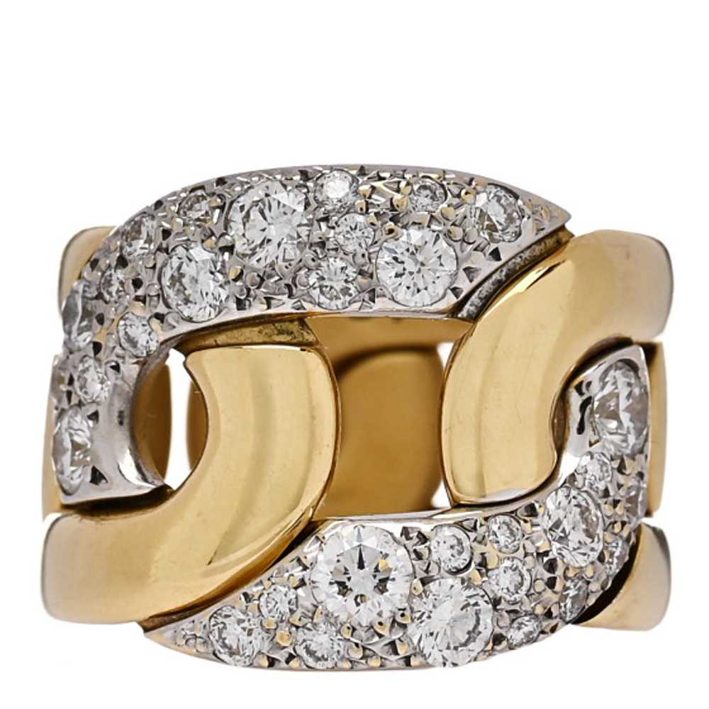 POMELLATO 18K Yellow Gold Diamond Tango Ring 51 5… - image 1