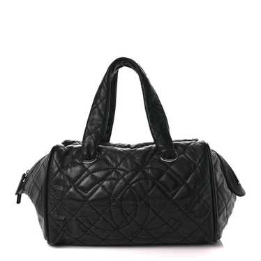 CHANEL Caviar Quilted CC Timeless Bowler Black - image 1