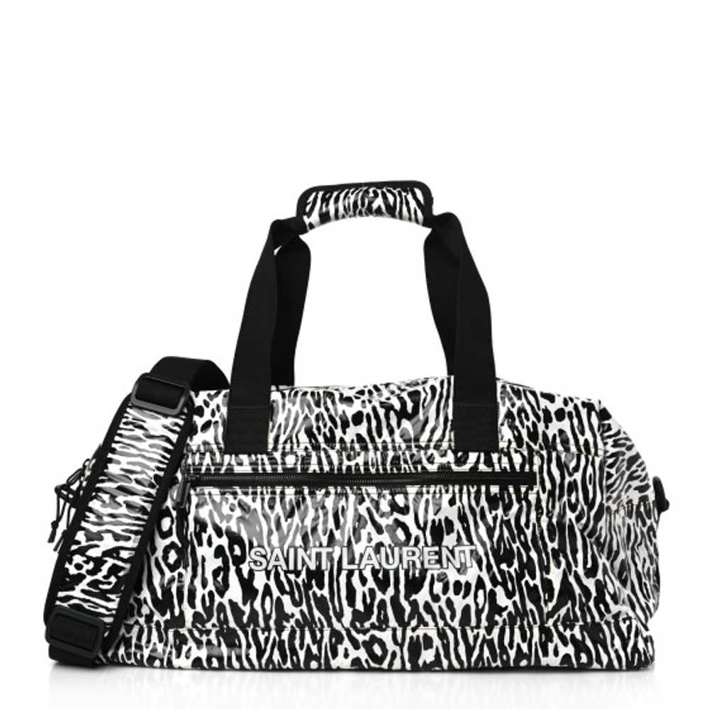 SAINT LAURENT Nylon Nuxx Leopard Ripstop Duffle B… - image 1