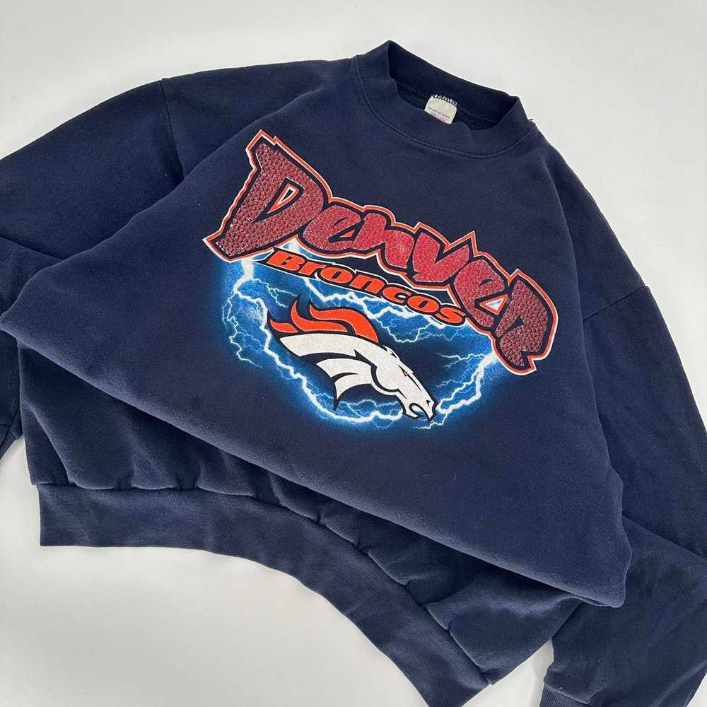 Logo 7 vintage denver broncos lightning sweatshirt - image 2