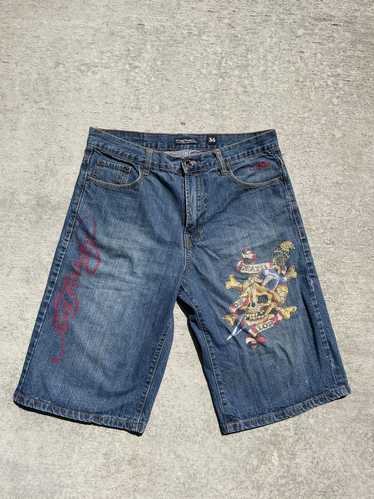 Ed Hardy Ed Hardy denim shorts