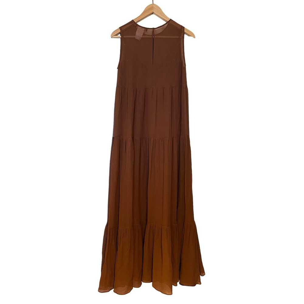 Max Mara Max Mara Silk Blend Tiered Maxi Dress Sl… - image 3