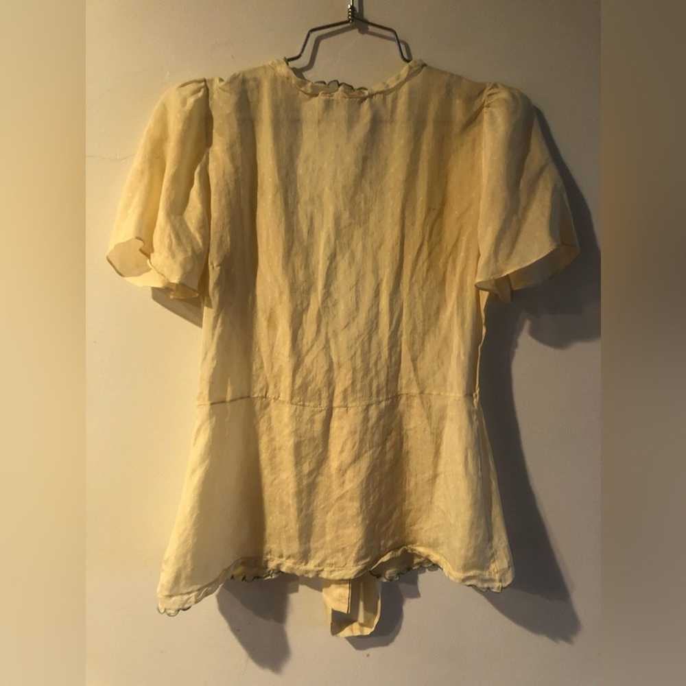 Vintage Chloe silk top low cut Buur toned with ne… - image 8