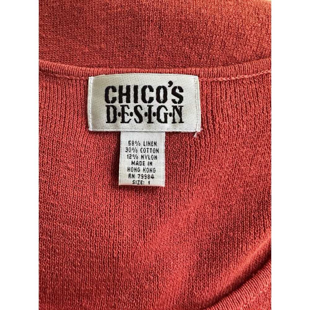 Vtg Chicos Design Linen/cotton Blend Sweater Tank… - image 5