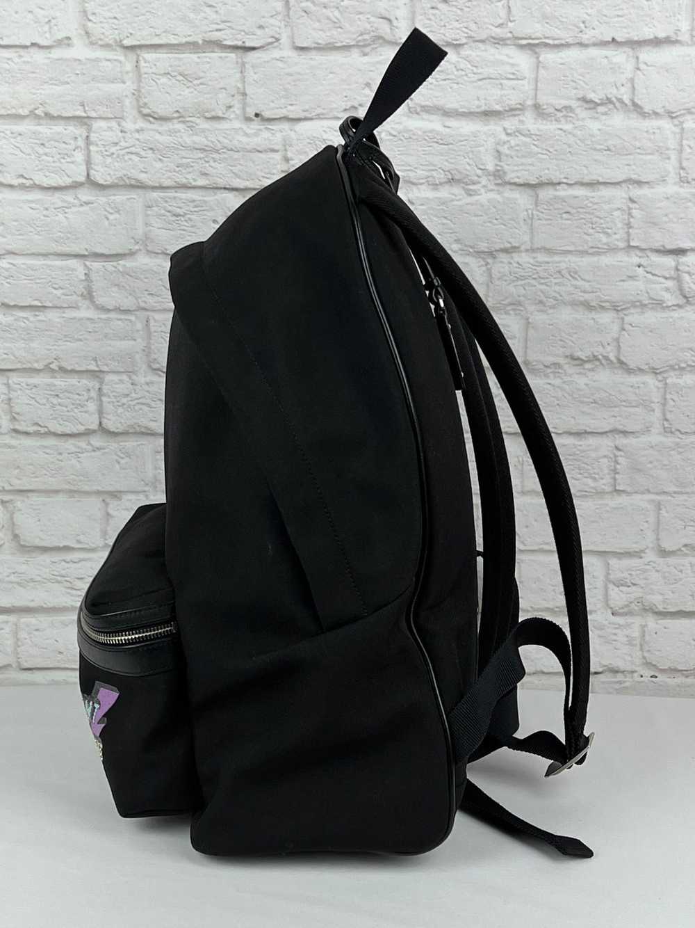 Saint Laurent Lightning Bolt Logo City Backpack i… - image 2