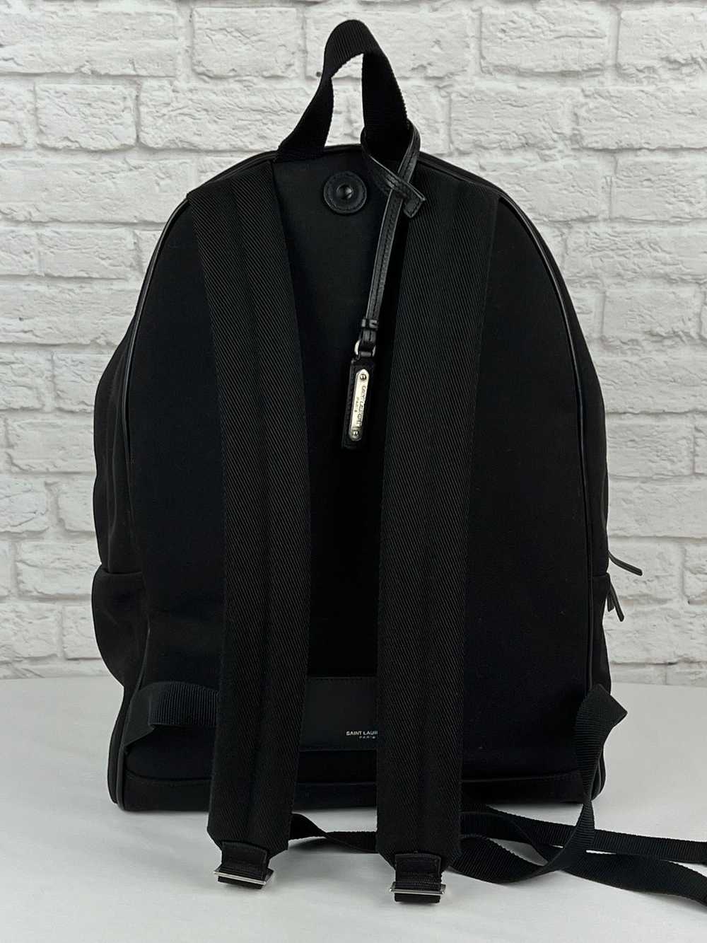 Saint Laurent Lightning Bolt Logo City Backpack i… - image 4