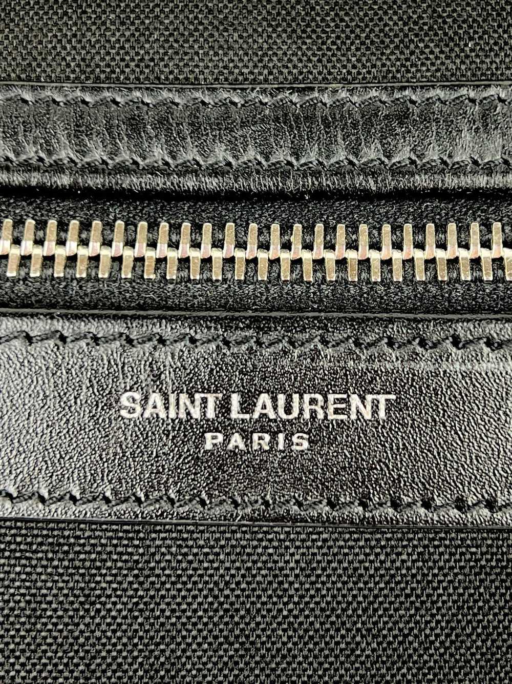 Saint Laurent Lightning Bolt Logo City Backpack i… - image 7