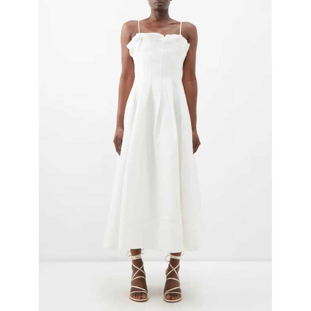 Aje Linen mid-length dress - image 5