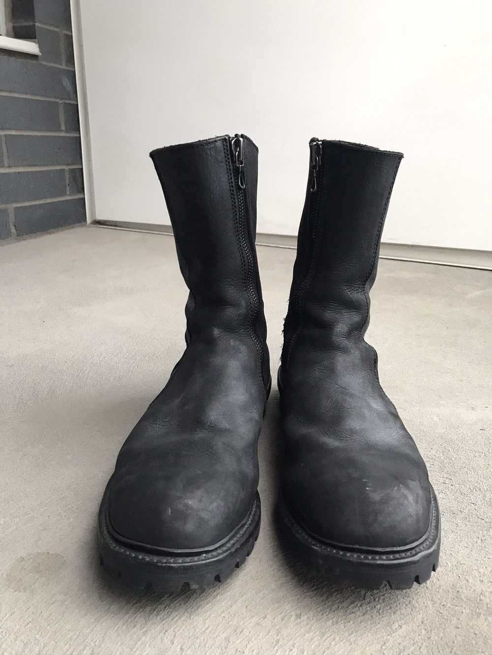 Julius Julius Double Zip Leather Combat boots - image 2