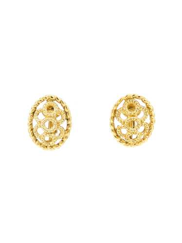 Christian Dior Open Work Earrings