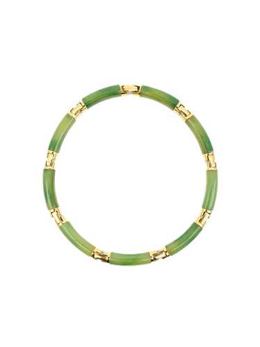Givenchy Articulated Jade Collar Necklace