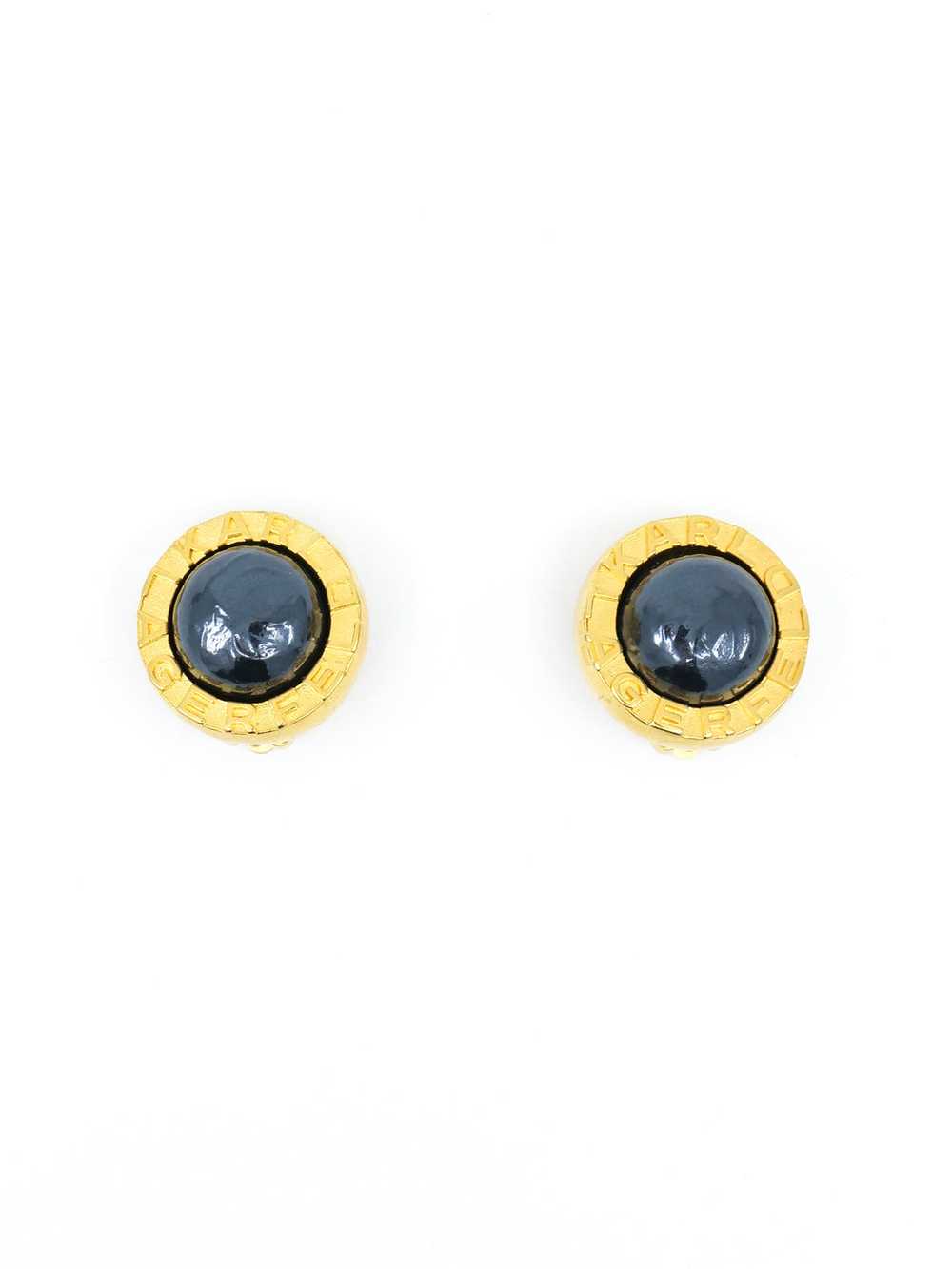 Karl Lagerfeld Button Earrings - image 1