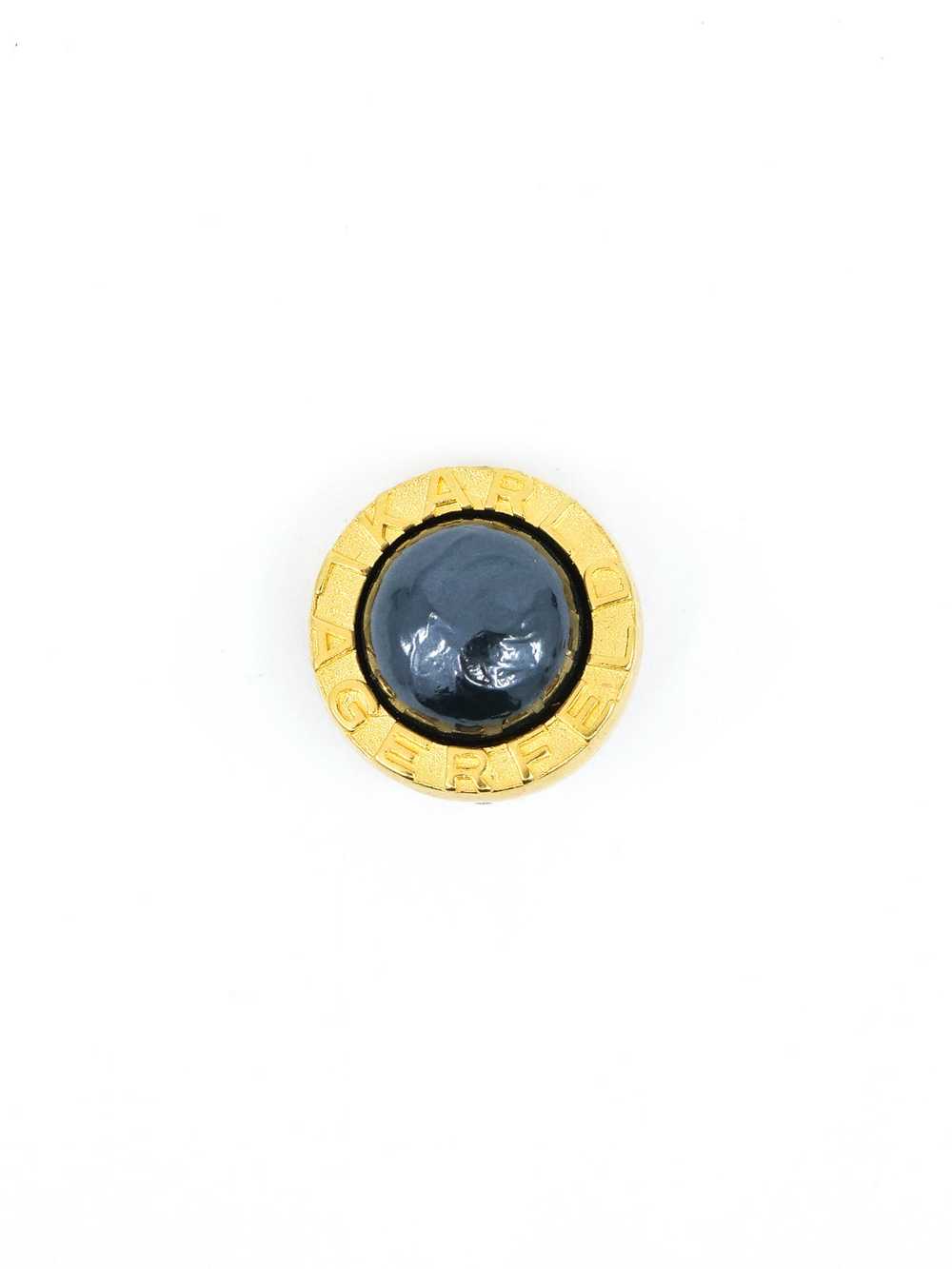 Karl Lagerfeld Button Earrings - image 3