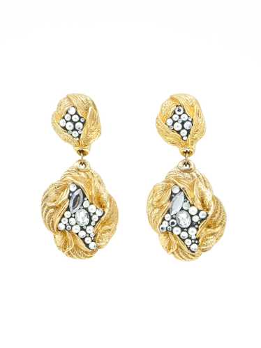 Jacky De G Crystal Accented Earrings