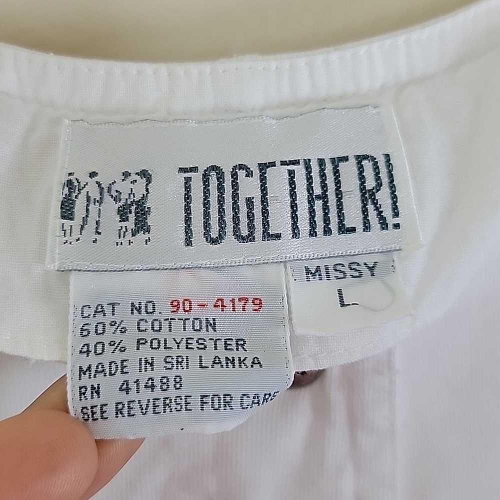 Together! Vintage 80s Statement Long Sleeves Butt… - image 7