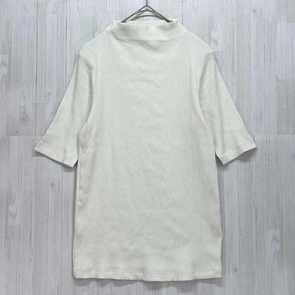 UNIQLO Ribbed High Neck T-Shirt (Puff Sleeve) L - image 1