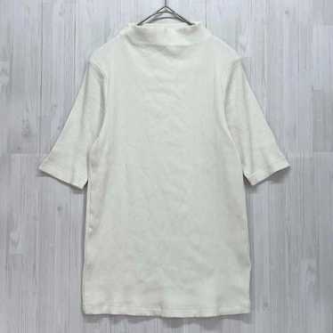 UNIQLO Ribbed High Neck T-Shirt (Puff Sleeve) L - image 1