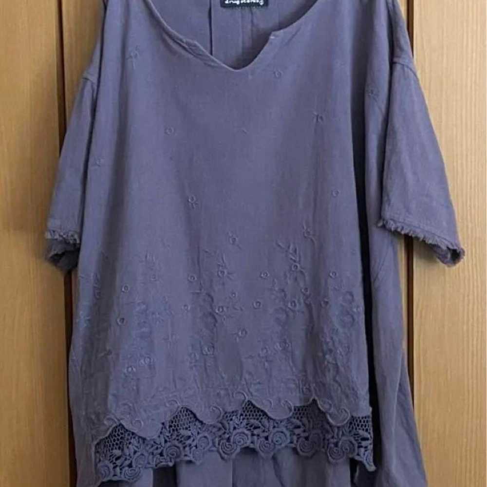 Drugstores - V-neck Lace Blouse 3 - image 1