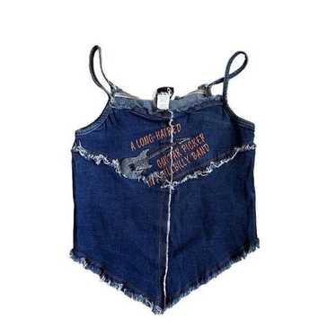 Chelsey denim vintage tank top hillbilly band