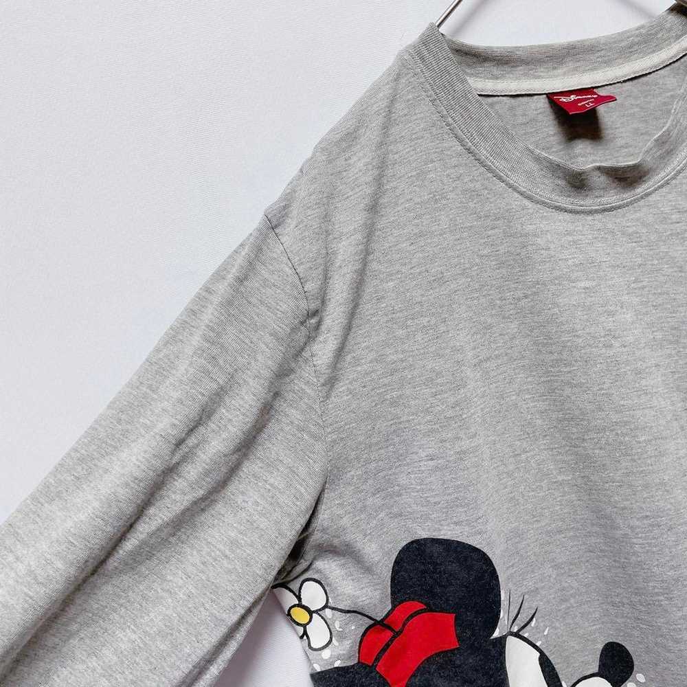 Disney Long T-shirt Minnie Character U-neck Large… - image 4