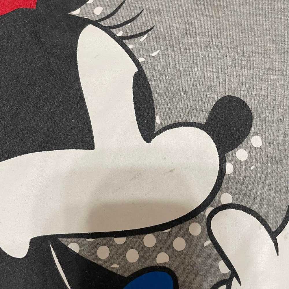 Disney Long T-shirt Minnie Character U-neck Large… - image 6