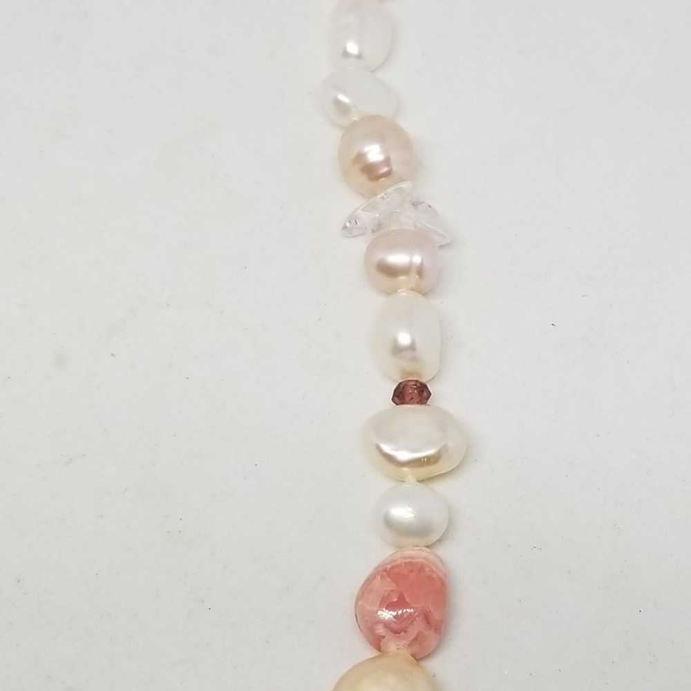 VTG925 Honora Pearl & Gemstone Necklace - image 4