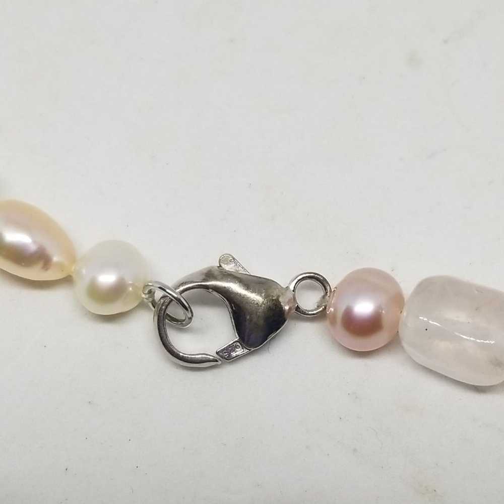 VTG925 Honora Pearl & Gemstone Necklace - image 5