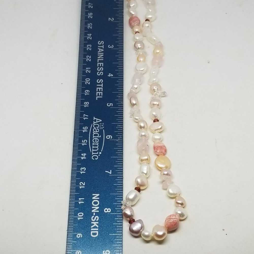 VTG925 Honora Pearl & Gemstone Necklace - image 7