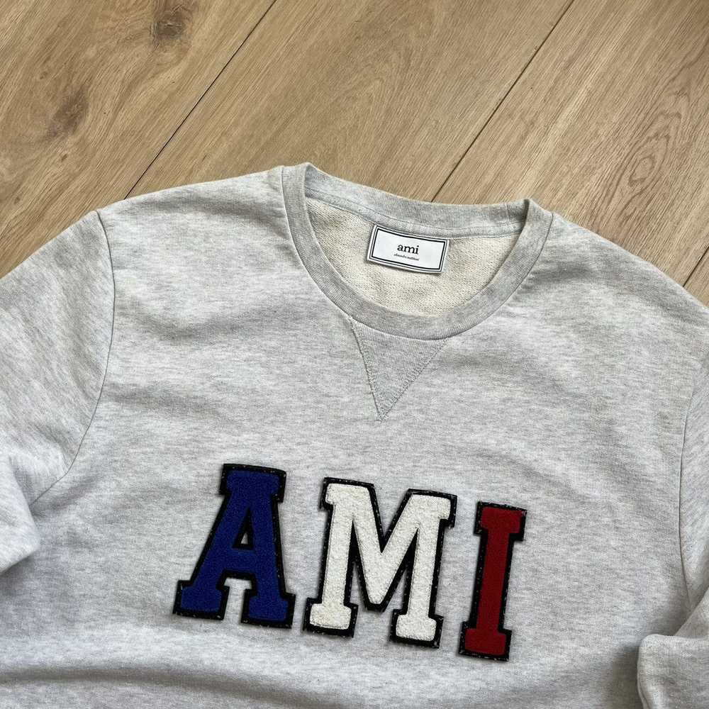 AMI × Luxury × Streetwear Luxury Ami Big Logo Swe… - image 2