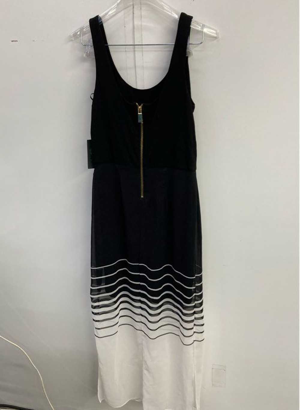 Vince Camuto Women's Black And White Stripe Long … - image 2