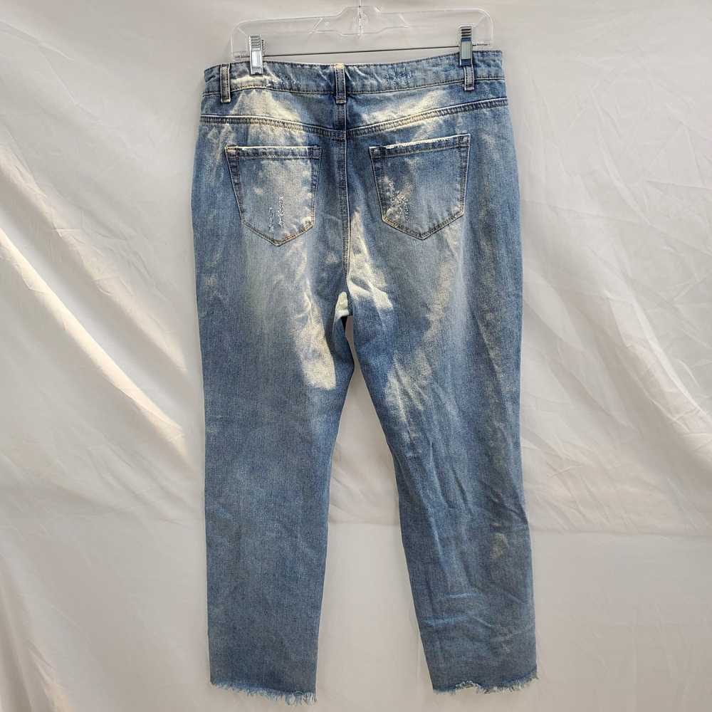 K Jordan Cotton Distressed Embellished Jeans Size… - image 2