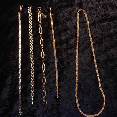 Vintage Gold Jewelry Lot - image 1