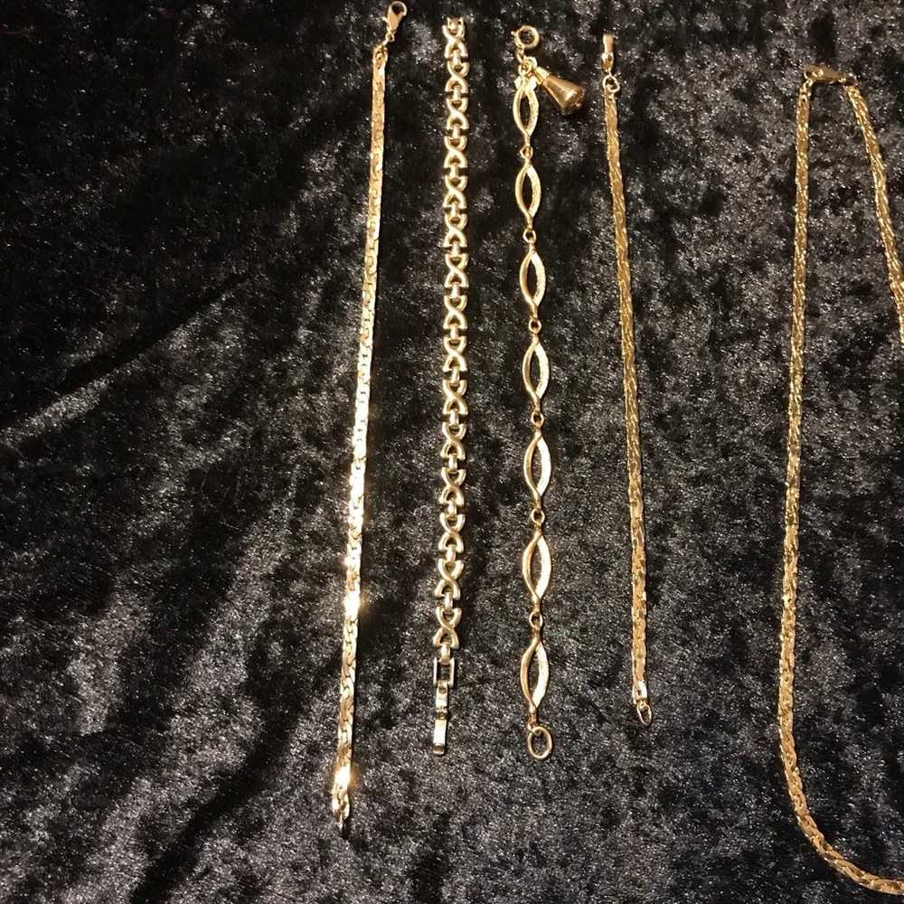 Vintage Gold Jewelry Lot - image 5