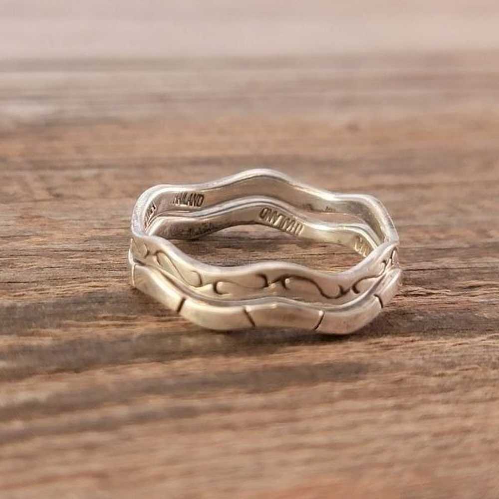 TMA THAILAND STERLING SILVER WAVY STACKABLE RINGS - image 4