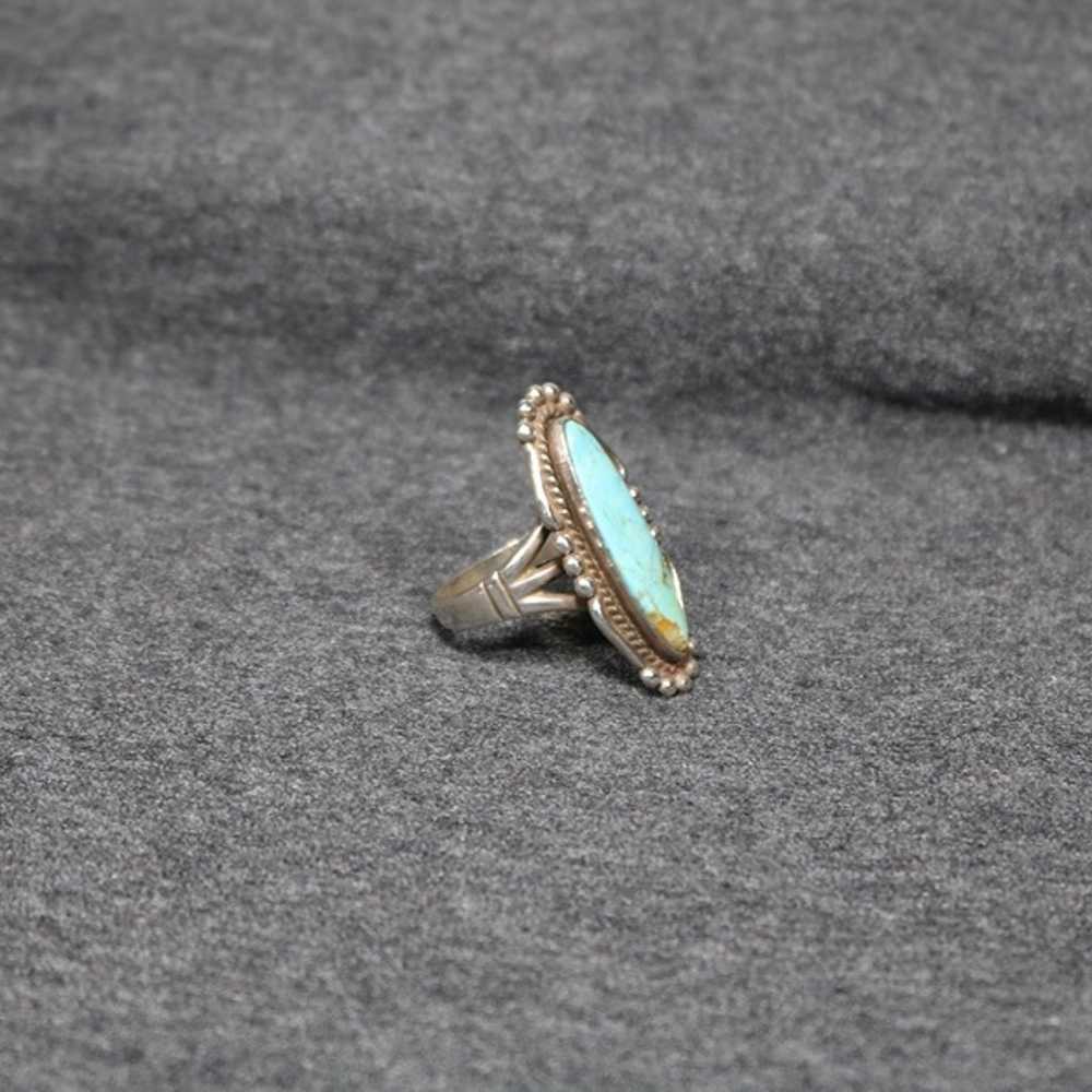 vintage handmade 925 sterling silver native turqu… - image 6