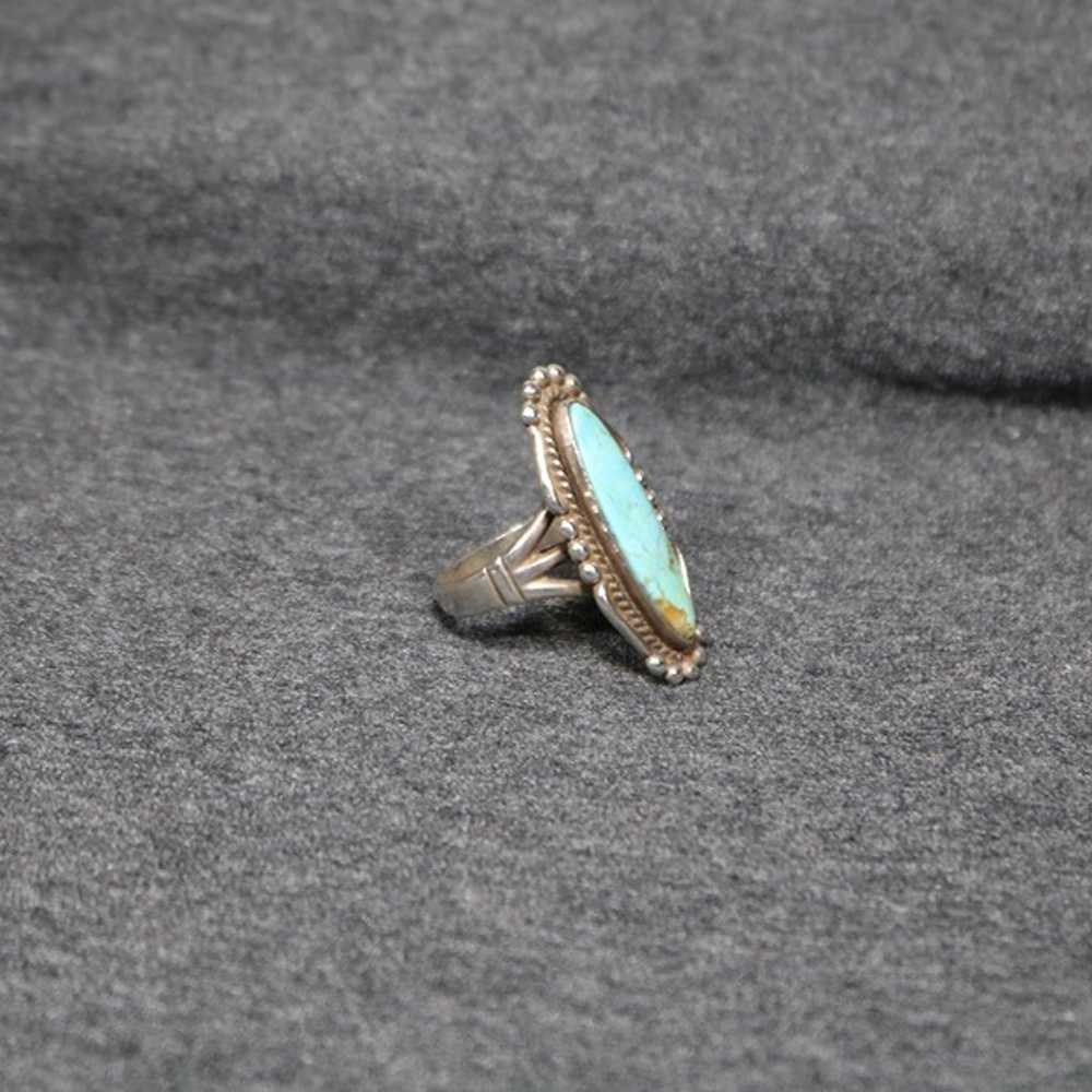 vintage handmade 925 sterling silver native turqu… - image 7