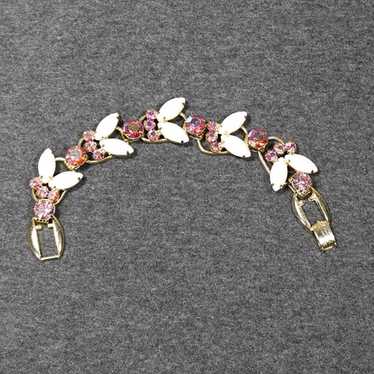 vintage costume jewelry authentic juliana pink an… - image 1