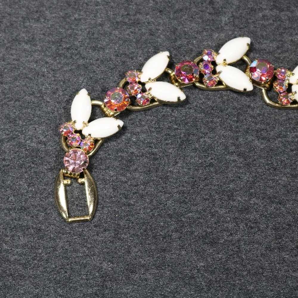 vintage costume jewelry authentic juliana pink an… - image 3