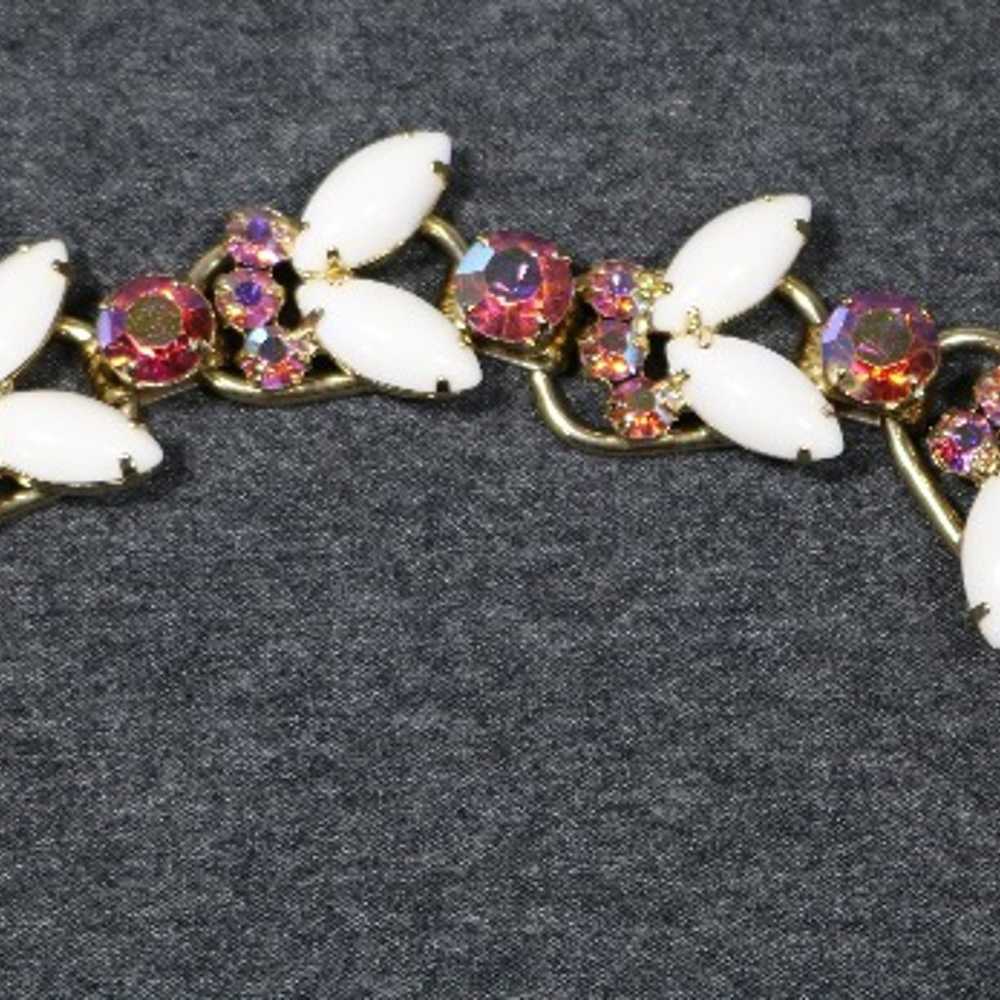 vintage costume jewelry authentic juliana pink an… - image 4