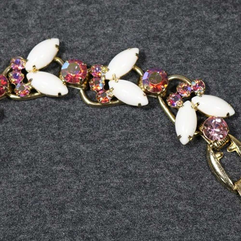 vintage costume jewelry authentic juliana pink an… - image 5