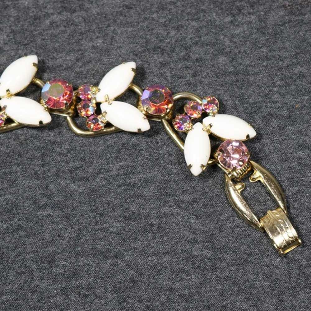 vintage costume jewelry authentic juliana pink an… - image 6